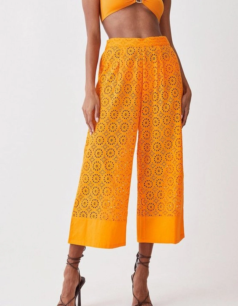 Beach Broderie Trousers