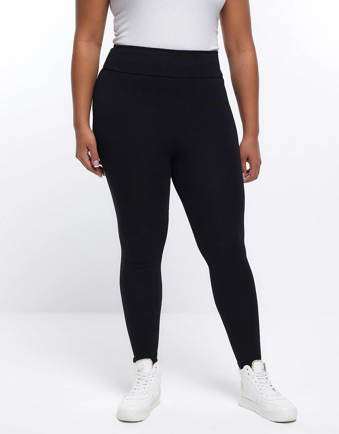 Plus High Waisted Jersey Legging - Black, 6 of 5