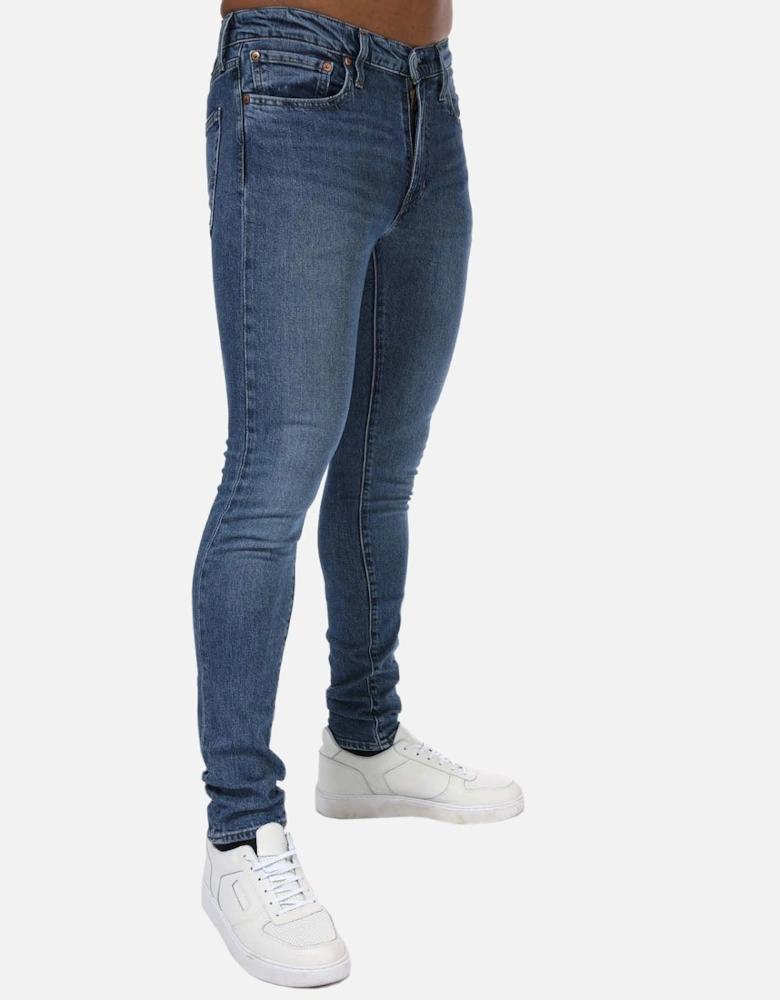 Mens Skinny Sea Fog Taper Jeans