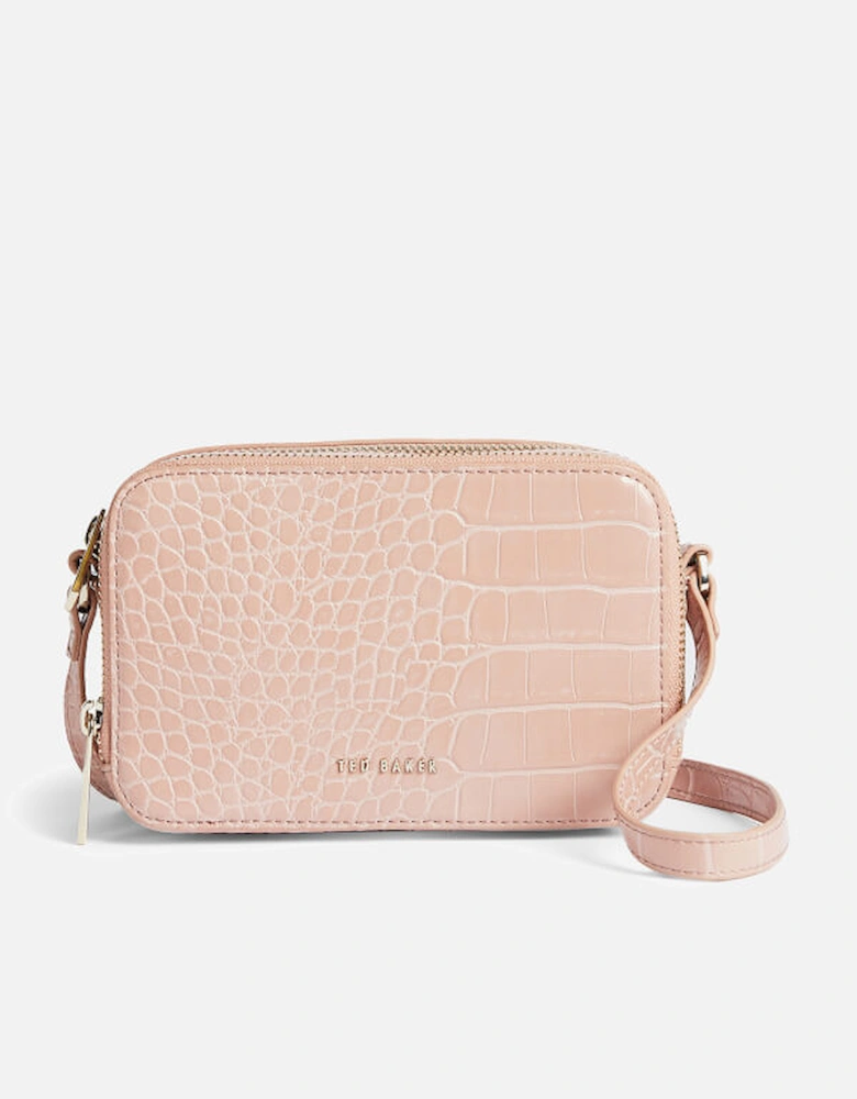 Women's Stina Double Zip Mini Camera Bag - Mid-Pink