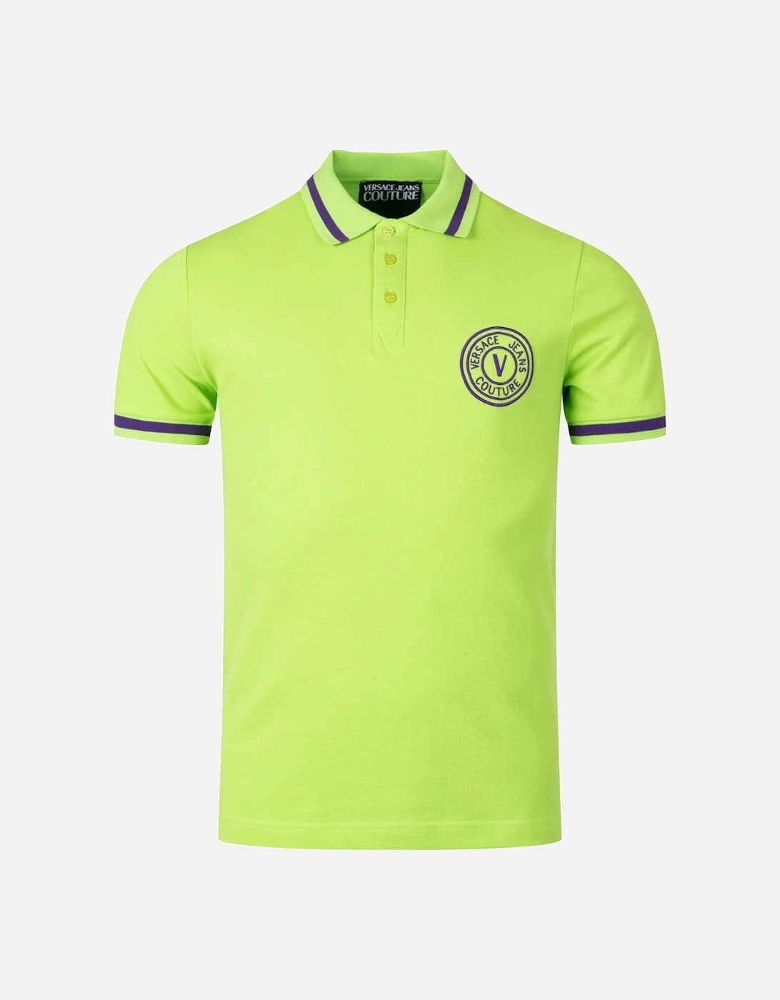 Jeans Couture V Emblem Polo T-Shirt Green, 4 of 3