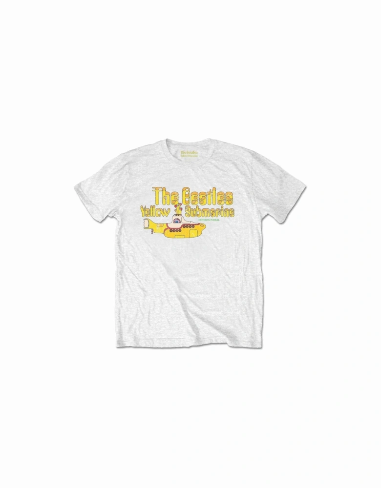 Unisex Adult Yellow Submarine Nothing Is Real T-Shirt