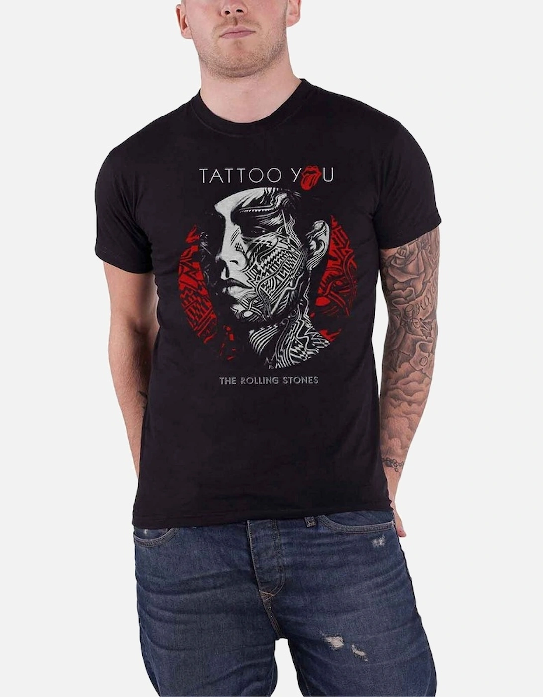 Unisex Adult Tattoo You Circle T-Shirt, 4 of 3