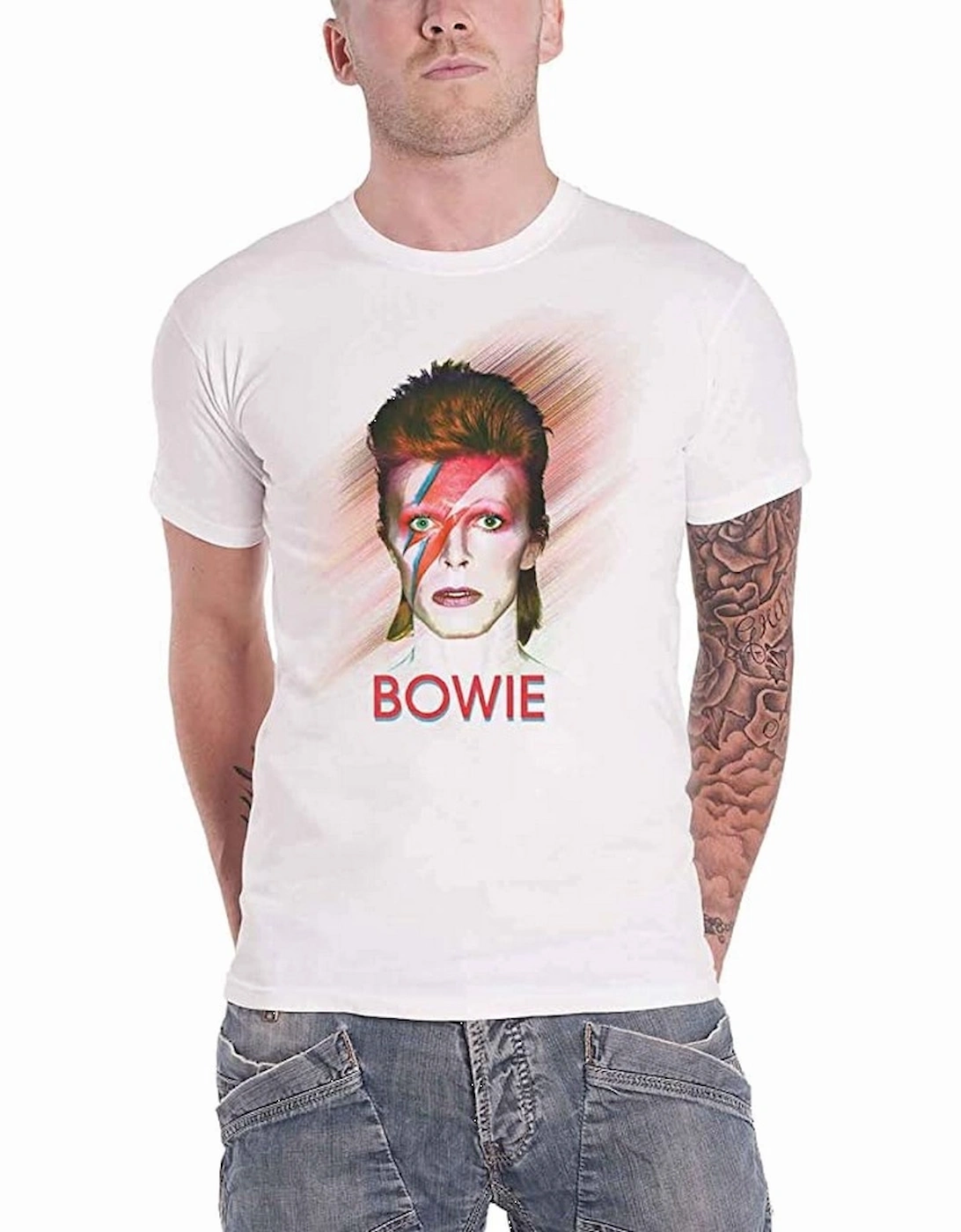 Unisex Adult Bowie Is Back Print T-Shirt, 4 of 3