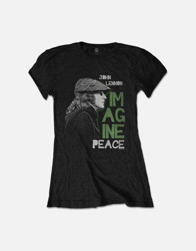 Womens/Ladies Imagine Peace T-Shirt