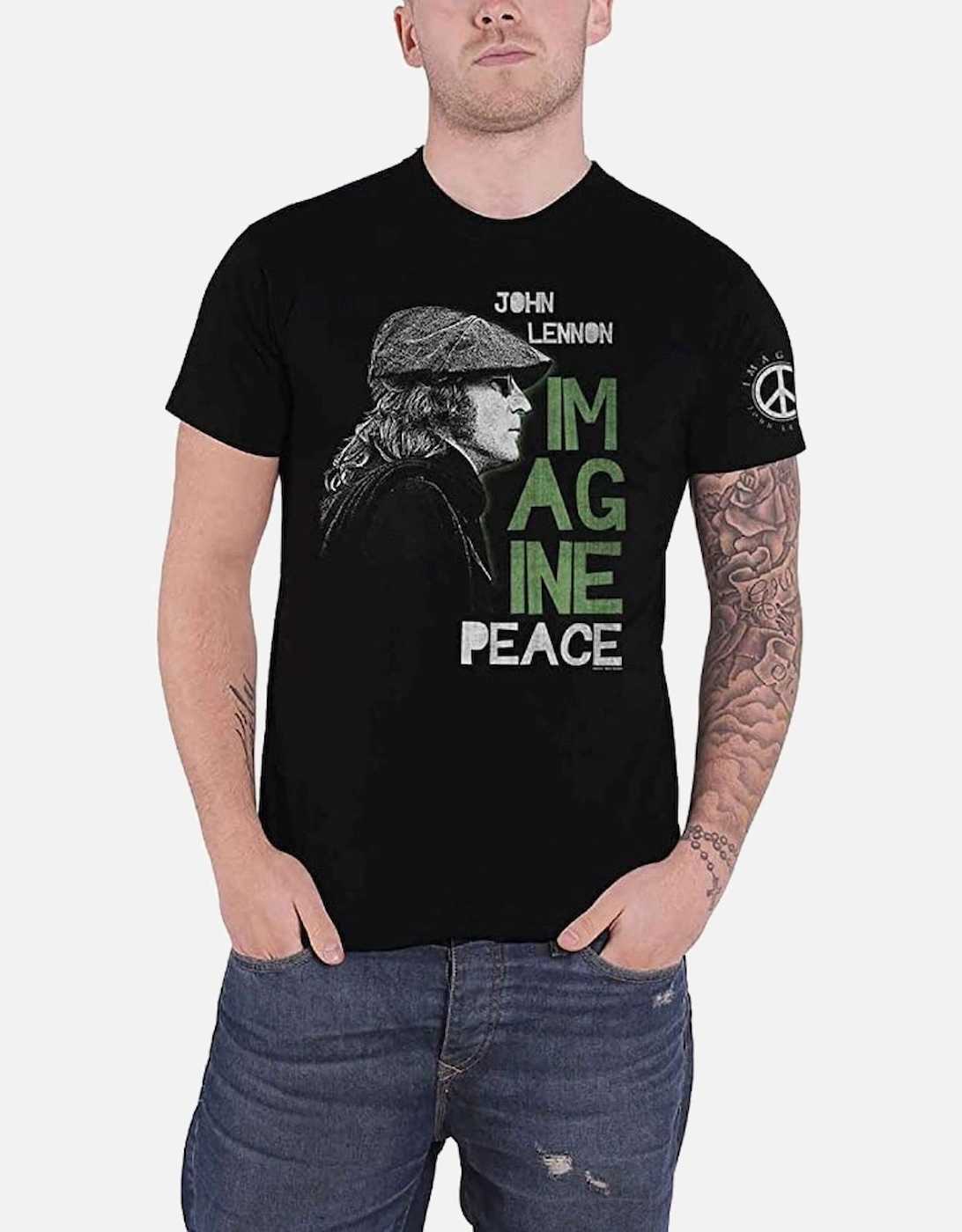 Unisex Adult Imagine Peace T-Shirt, 4 of 3