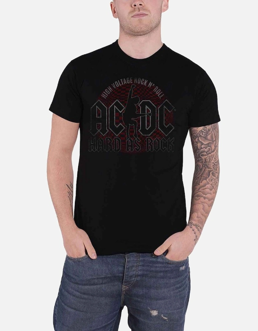 Unisex Adult Hard As Rock T-Shirt, 4 of 3