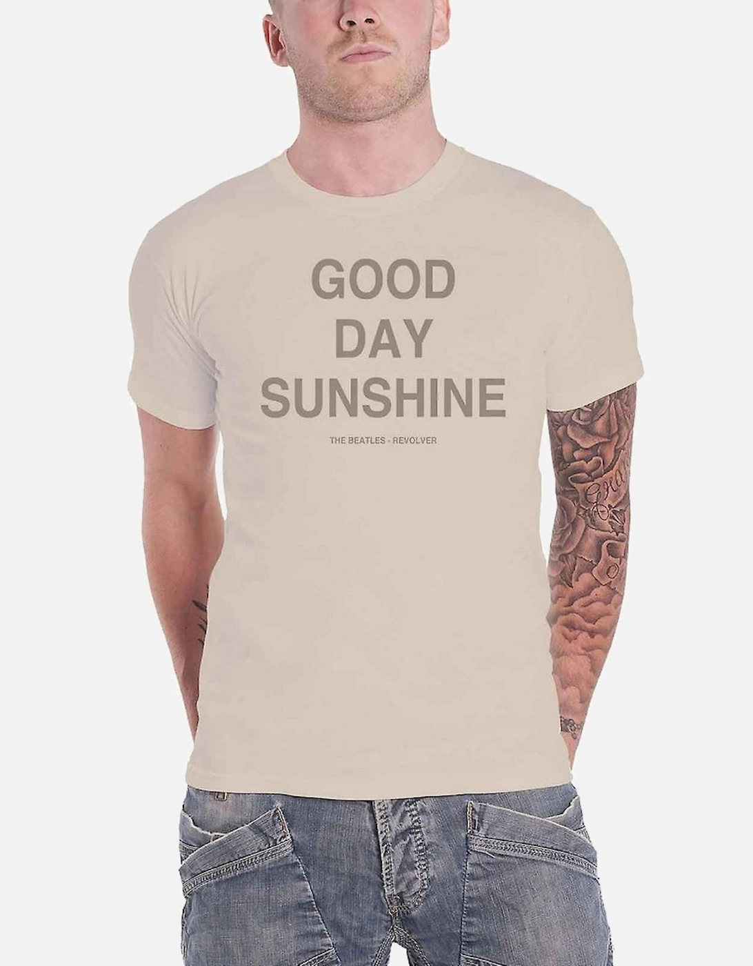 Unisex Adult Good Day Sunshine Back Print T-Shirt, 3 of 2