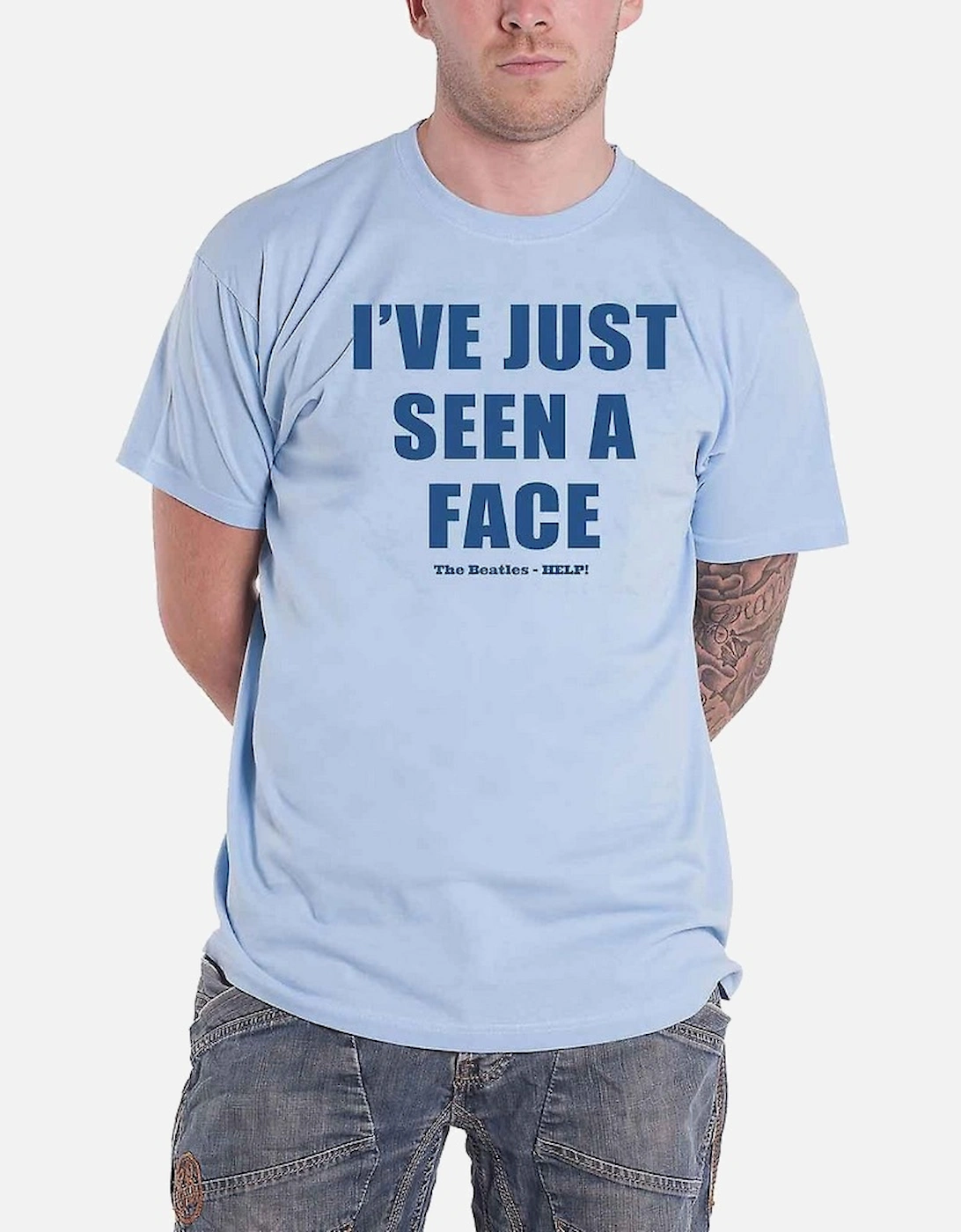 Unisex Adult I?'ve Just Seen A Face Back Print T-Shirt, 4 of 3