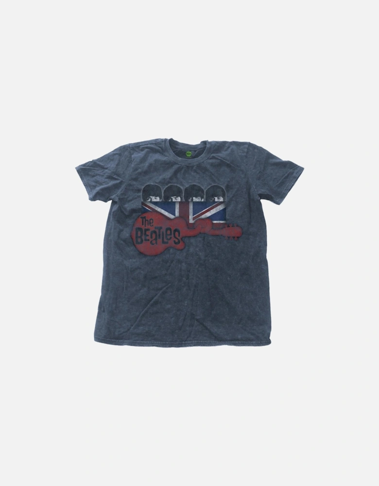 Unisex Adult Guitar & Flag T-Shirt