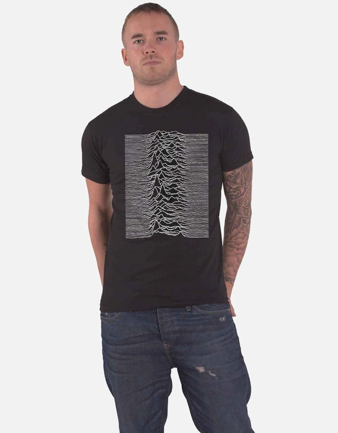 Unisex Adult Unknown Pleasures Back Print T-Shirt, 3 of 2