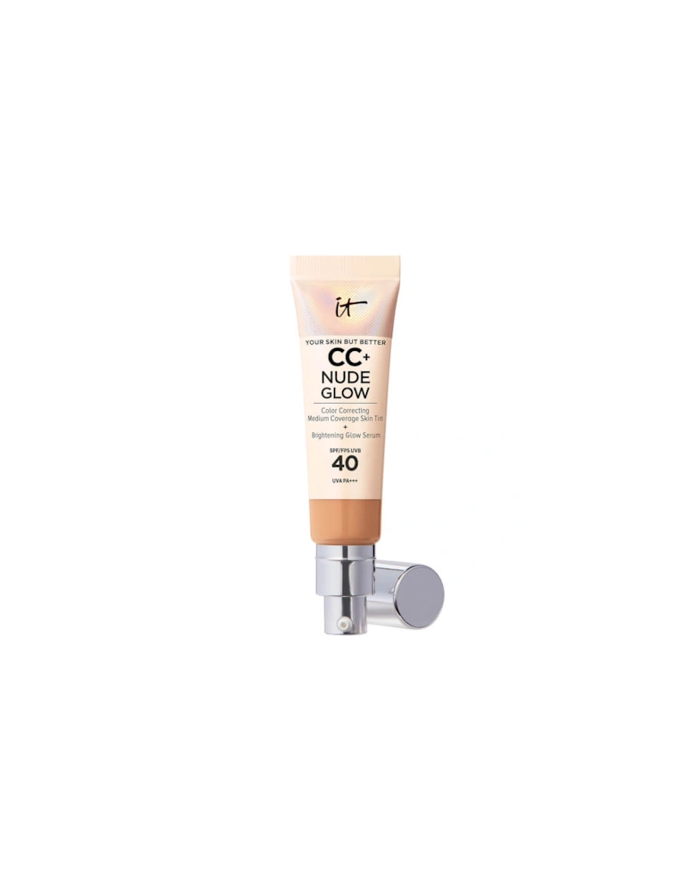CC+ and Nude Glow Lightweight Foundation and Glow Serum with SPF40 - Neutral Tan