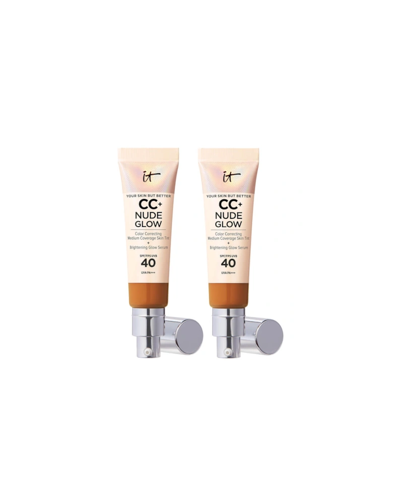 CC+ and Nude Glow Lightweight Foundation and Glow Serum with SPF40 - Rich