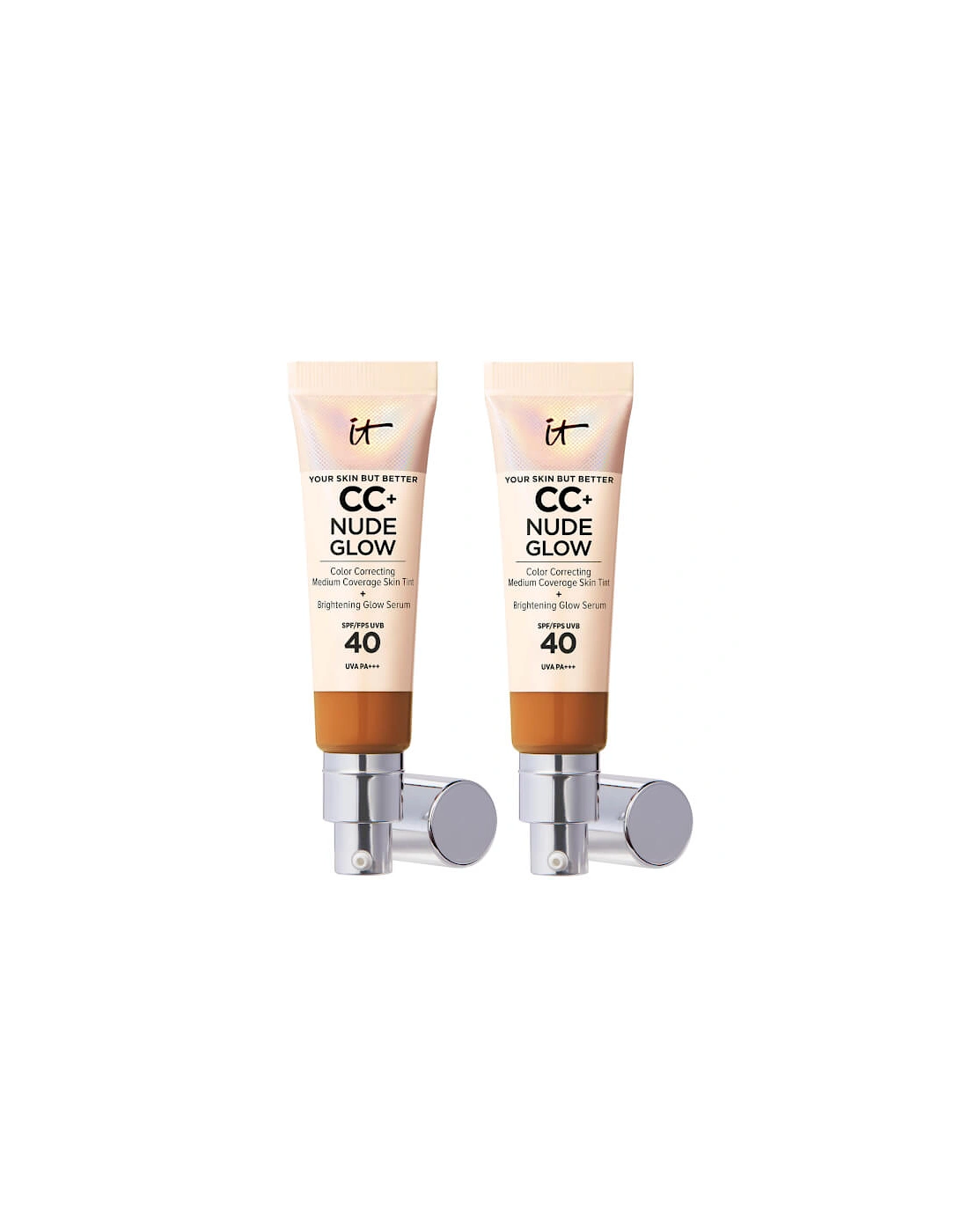 CC+ and Nude Glow Lightweight Foundation and Glow Serum with SPF40 - Rich, 2 of 1