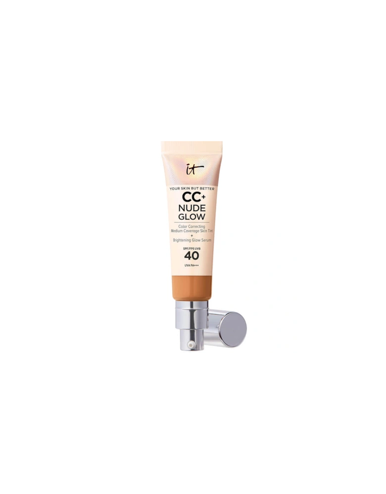 CC+ and Nude Glow Lightweight Foundation and Glow Serum with SPF40 - Tan