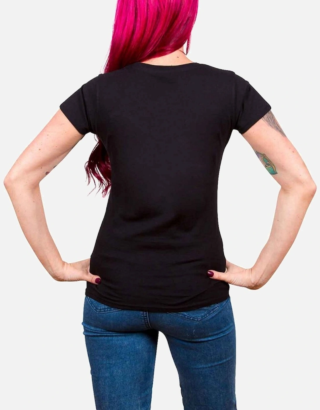 Womens/Ladies Flames Logo T-Shirt
