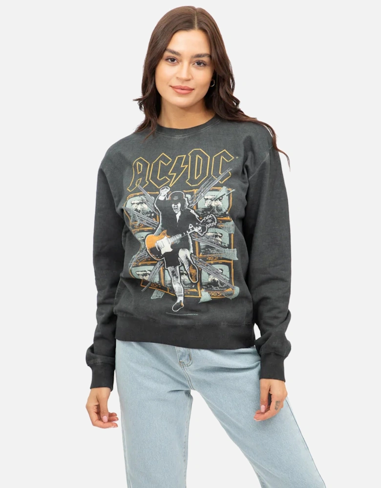 Womens/Ladies Blow Up Your Video Washed Sweatshirt