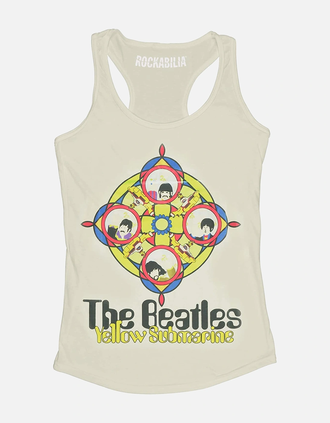 Womens/Ladies Yellow Submarine Porthole Vest Top, 4 of 3