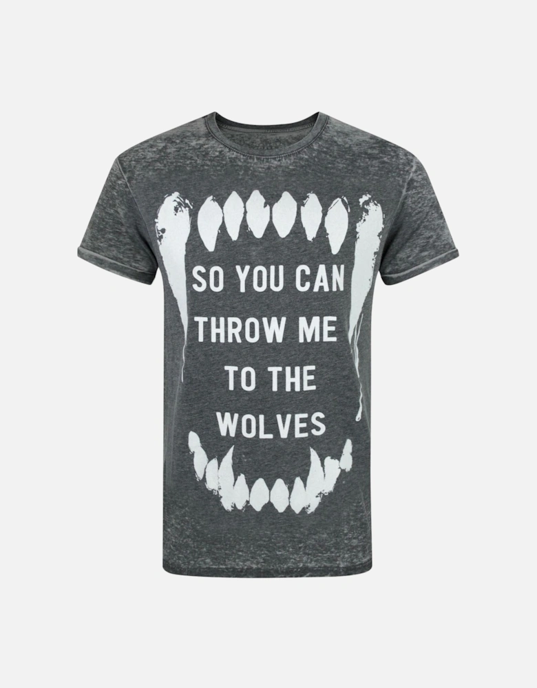 Mens Wolves Burn Out T-Shirt