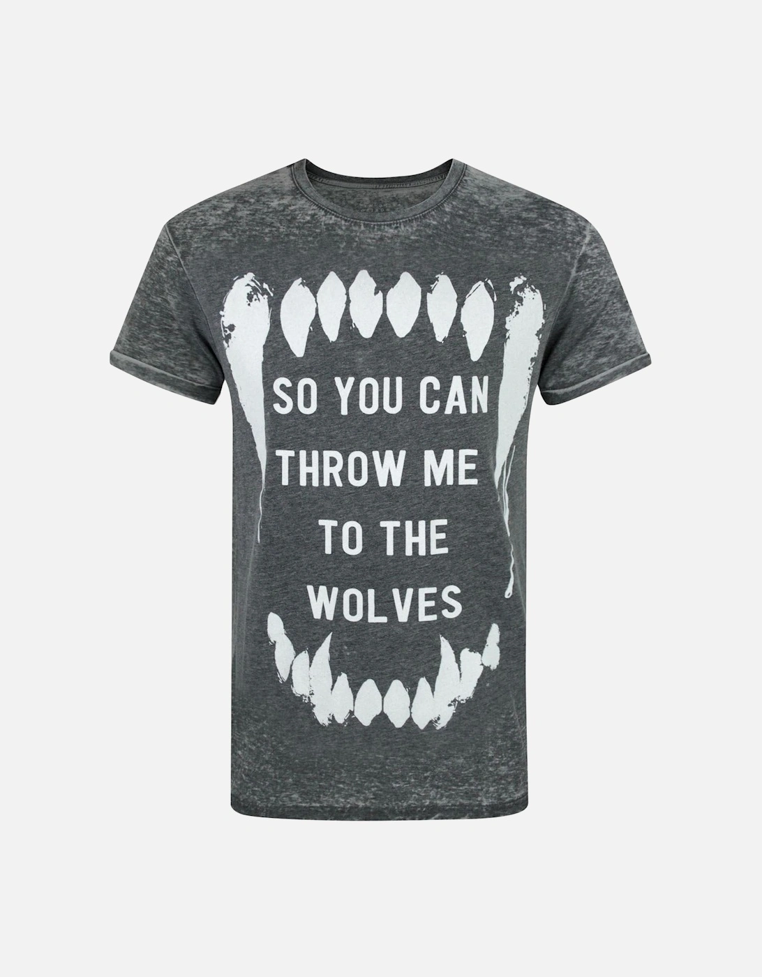 Mens Wolves Burn Out T-Shirt, 2 of 1