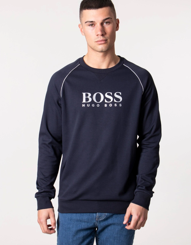 Tracksuit Contrast Piping Sweatshirt