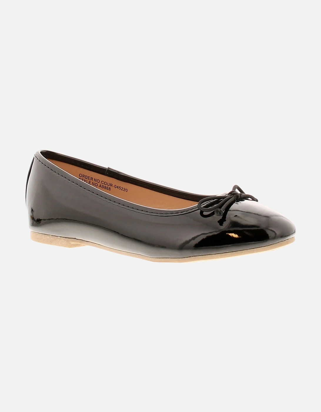 Girls Shoes Ballerina Party Sorbet black UK Size, 6 of 5