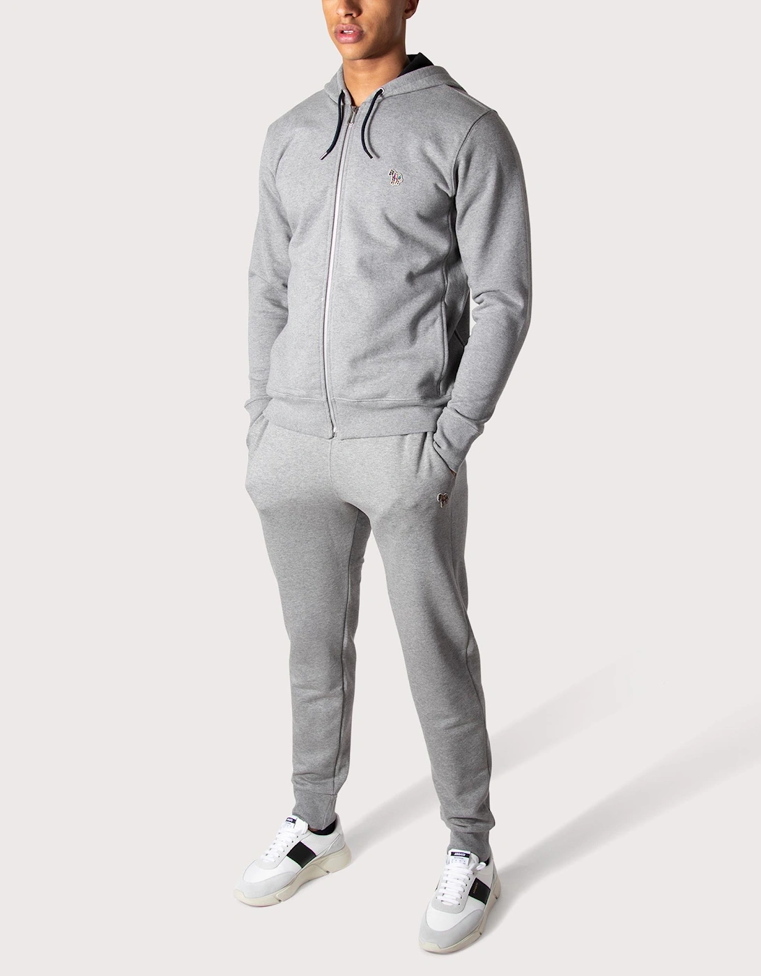 Zebra Logo Zip Through Hoodie