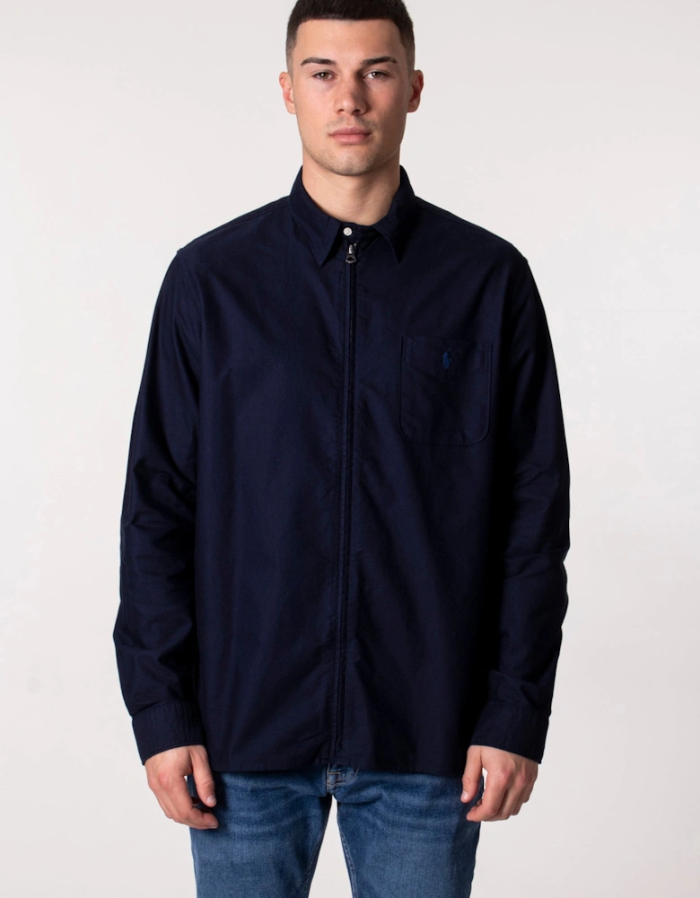 Classic Fit Garment Dyed Oxford Overshirt