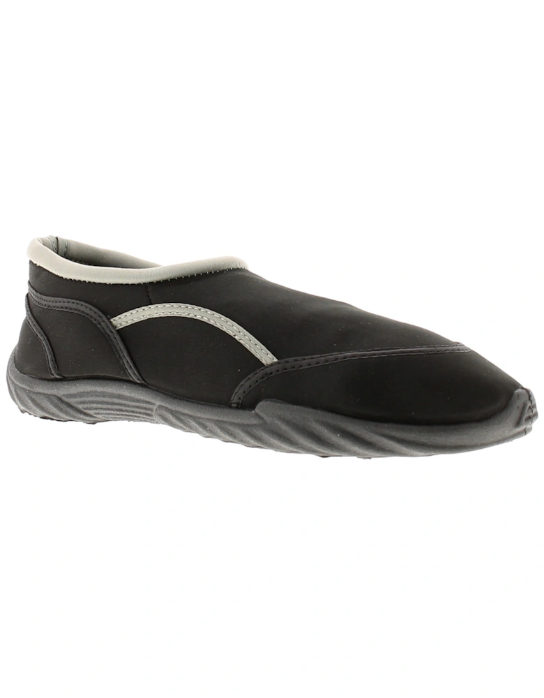 Mens Aqua Shoes Rockpool Slip On black UK Size