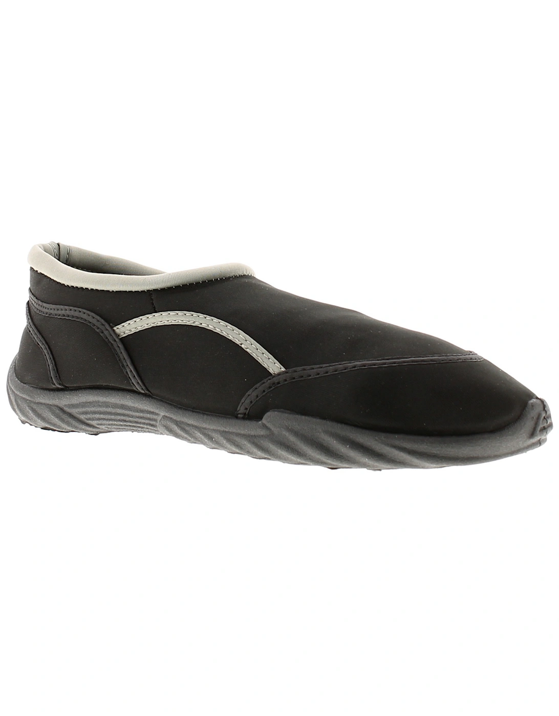 Mens Aqua Shoes Rockpool Slip On black UK Size, 6 of 5