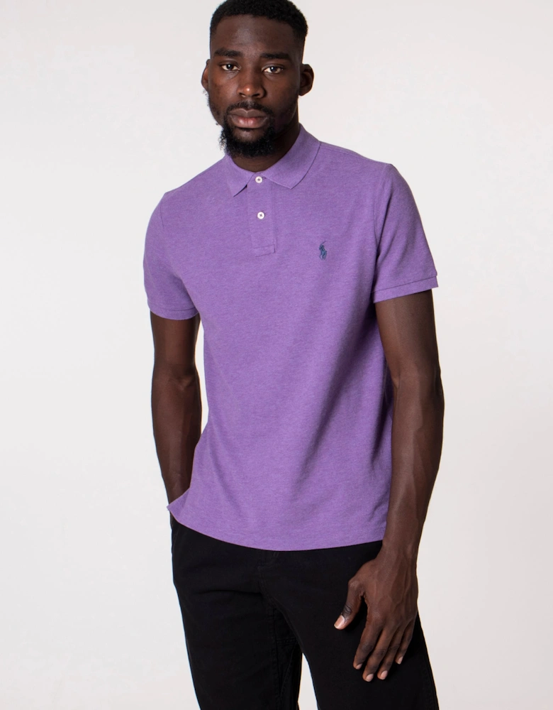 Custom Slim Fit Mesh Polo Shirt