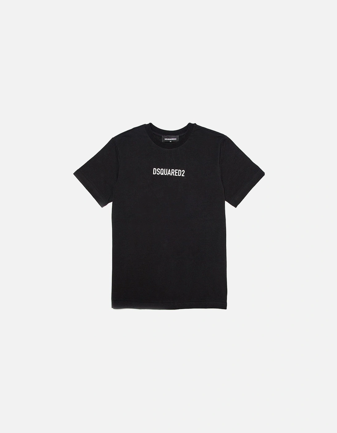 Boys Logo Print T-shirt Black, 2 of 1