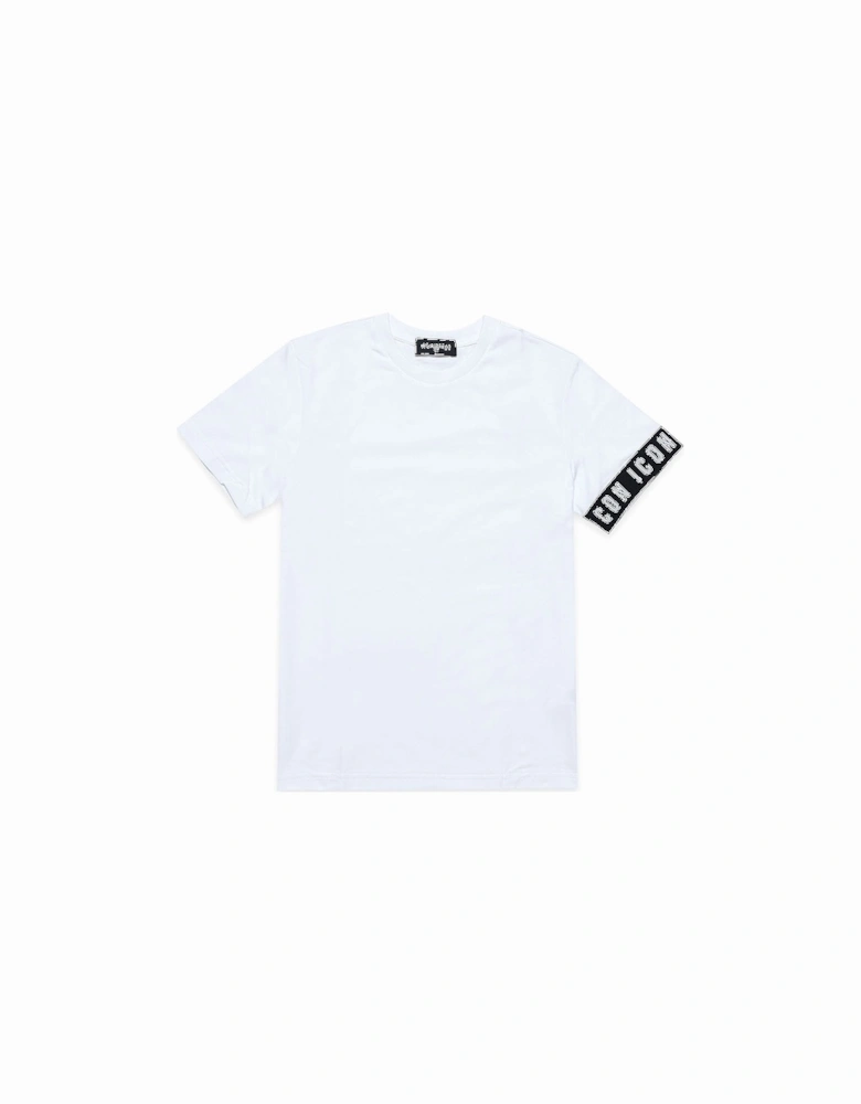 Boys Logo Print T-shirt White