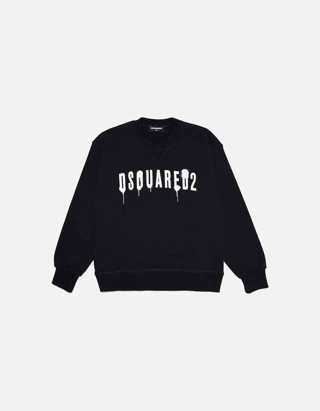 Boys Splatter Logo Sweater Black, 4 of 3