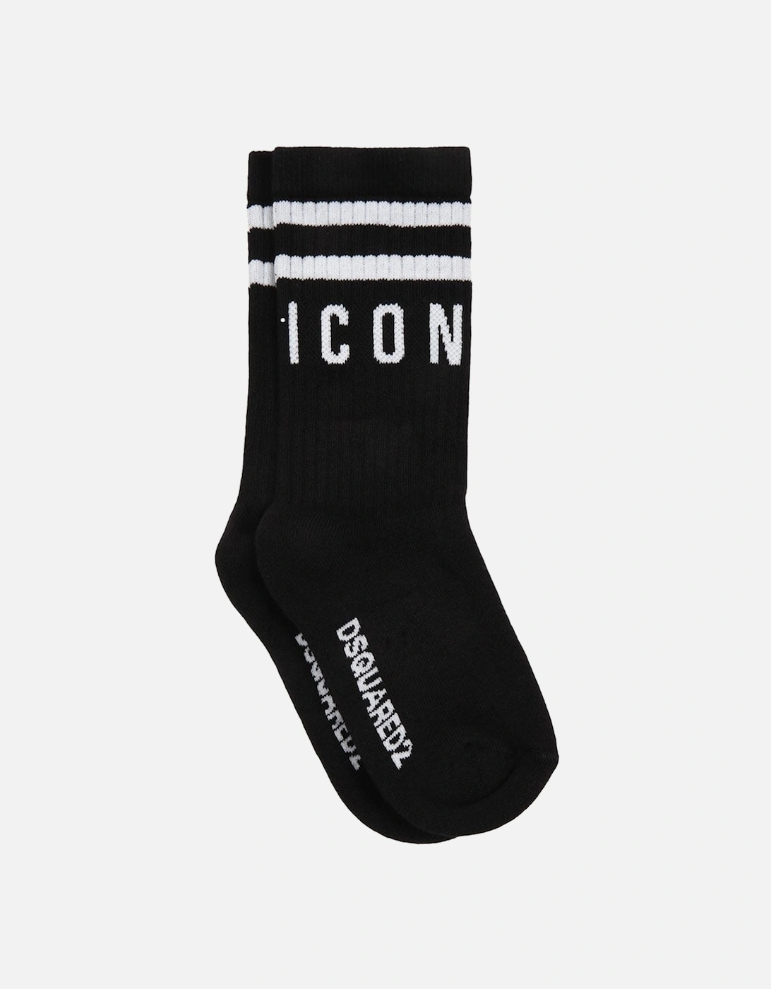 Boys Icon Logo Socks Black, 3 of 2