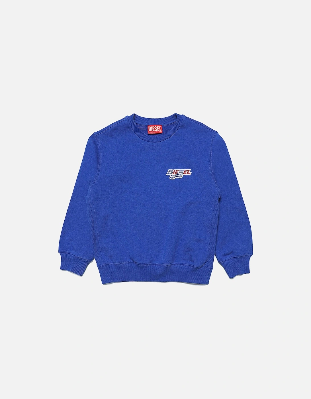 Boys Logo Print Sweater Blue, 4 of 3