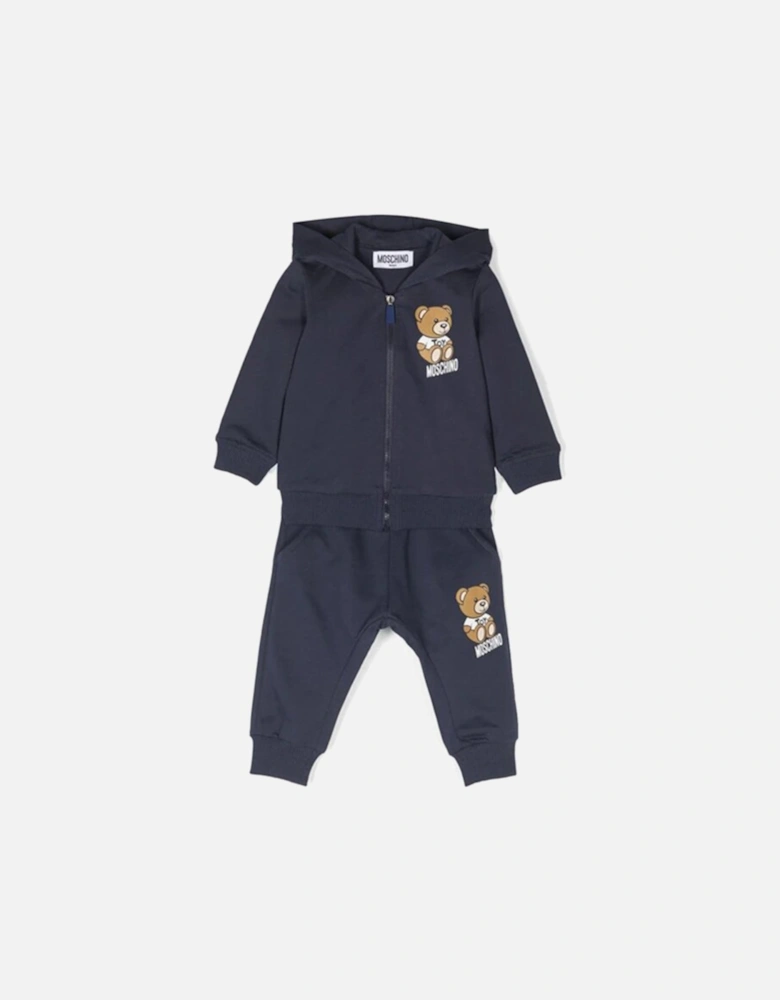 Baby Boys Teddy Bear Tracksuit Set Navy