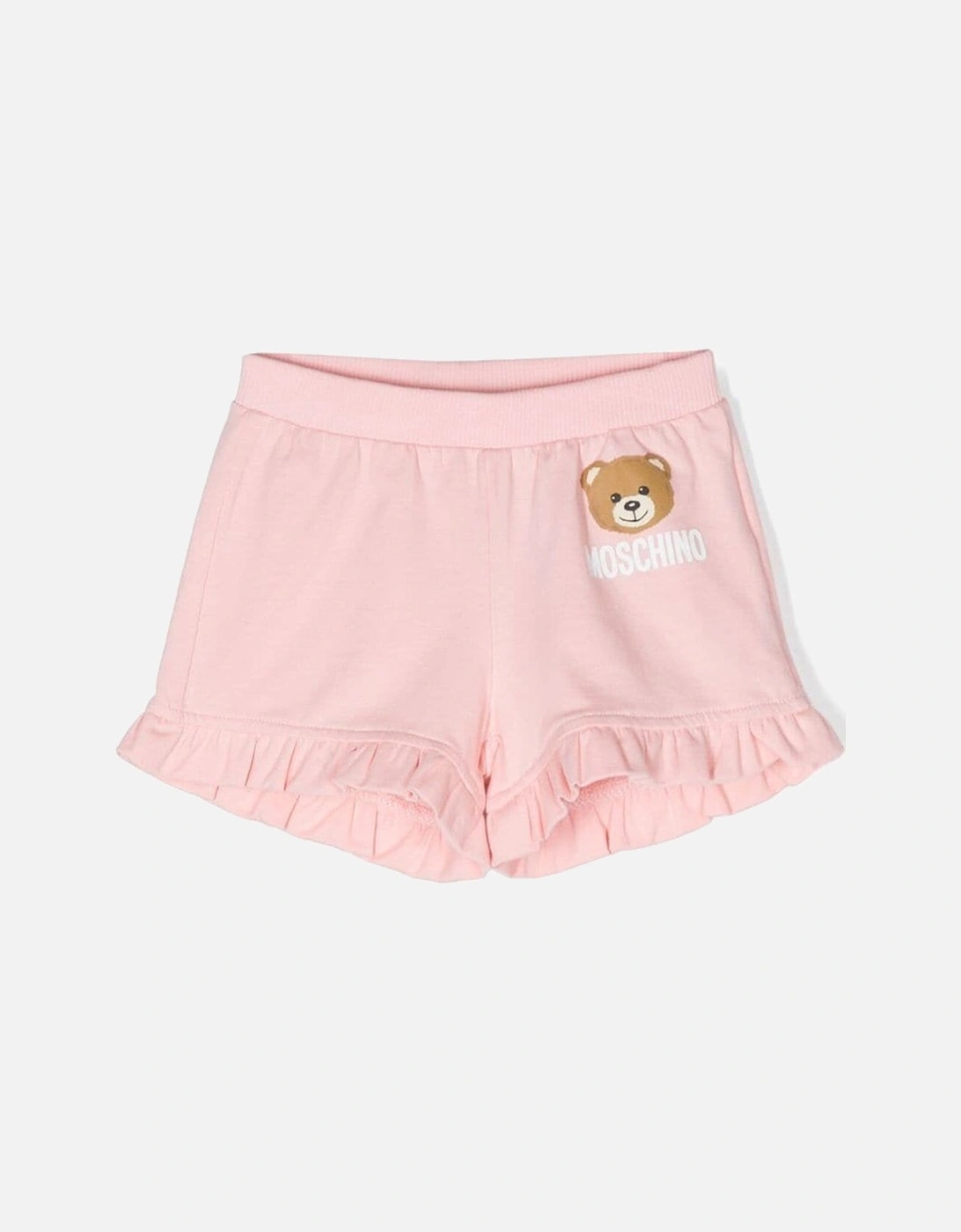 Baby Girls Teddy Bear Shorts Pink, 3 of 2