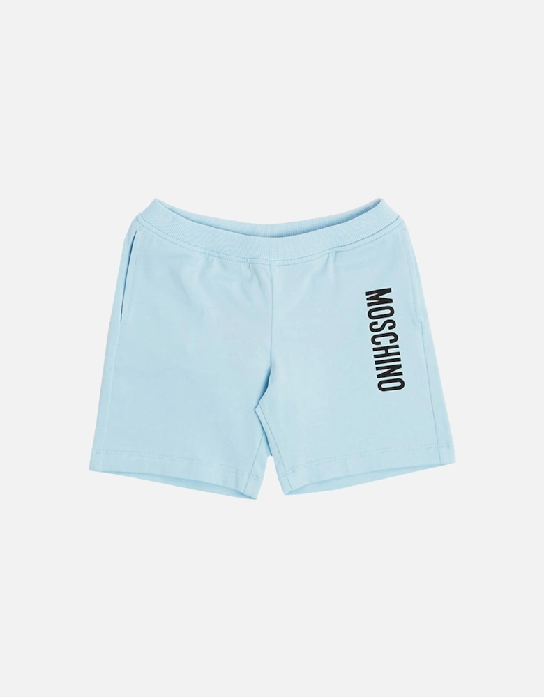 Baby Unisex Logo Print Shorts Blue