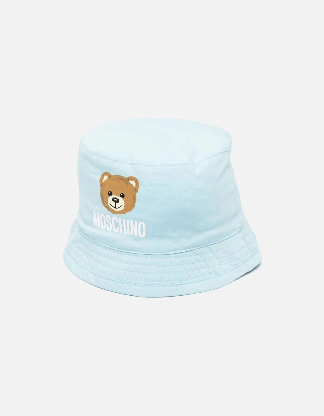 Baby Boys Teddy Print Bucket Hat Blue, 2 of 1