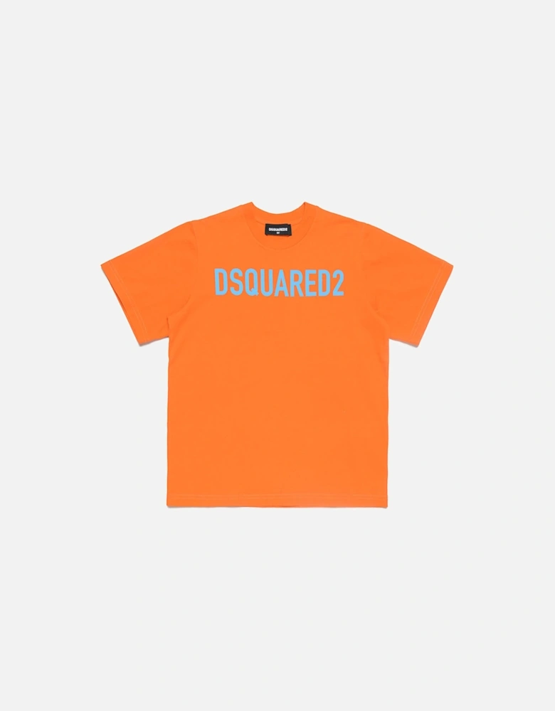 Boys Slouch Fit T-shirt Orange