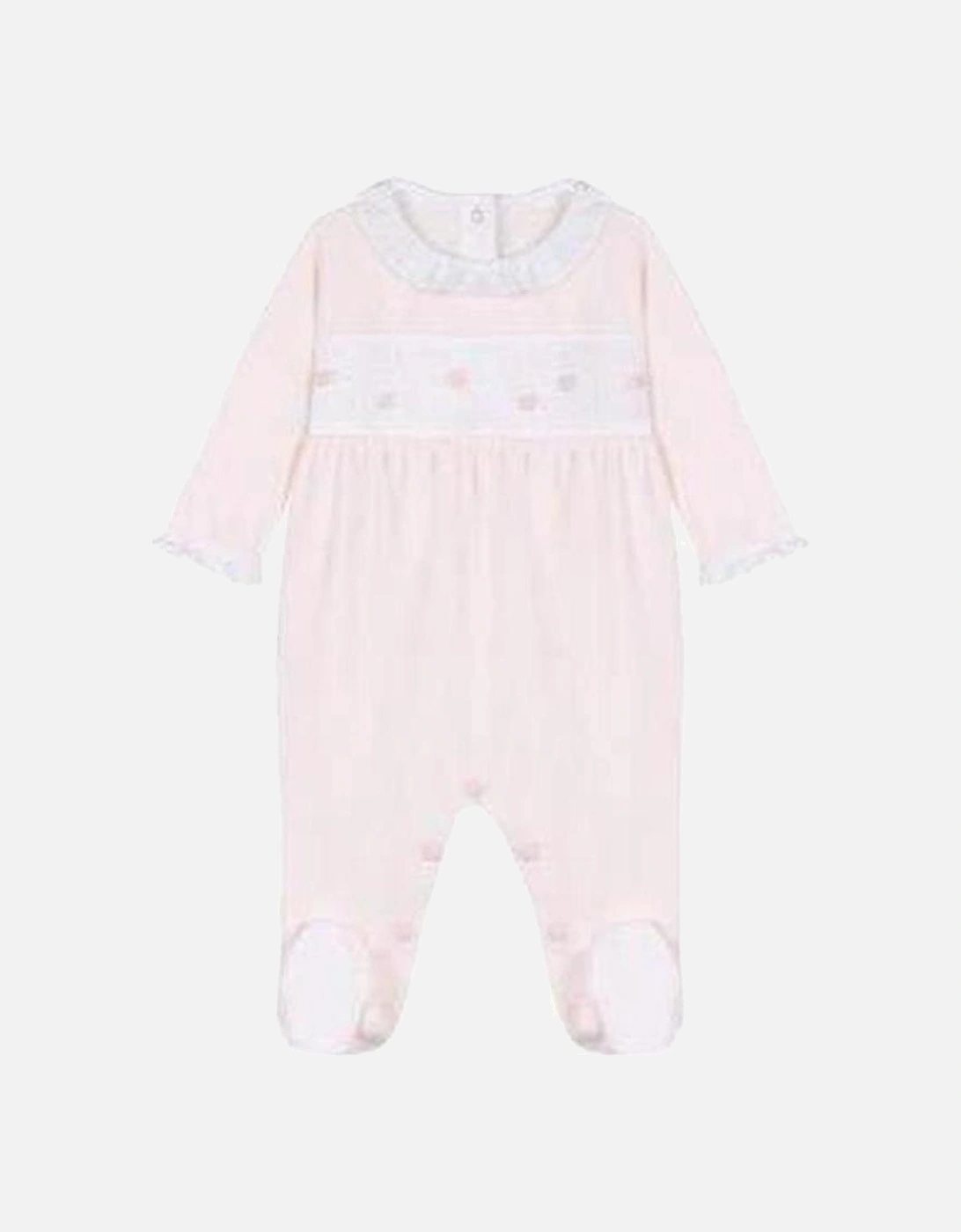 Baby Girls Pale Pink Babygrow, 2 of 1