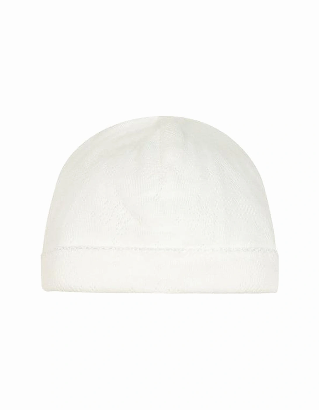 Unisex Ecru Pointelle Bonnet, 3 of 2