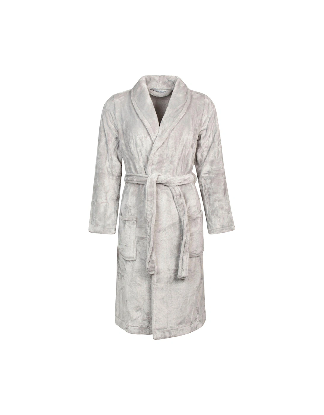 Fleece Dressing Gown - Ice Grey, 2 of 1