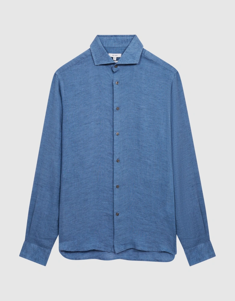 Linen Button-Through Shirt