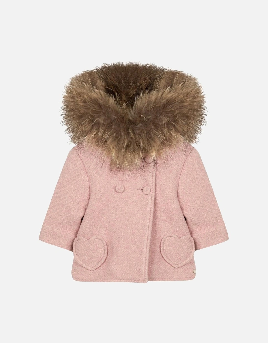 Girl Pink Wool Coat, 5 of 4