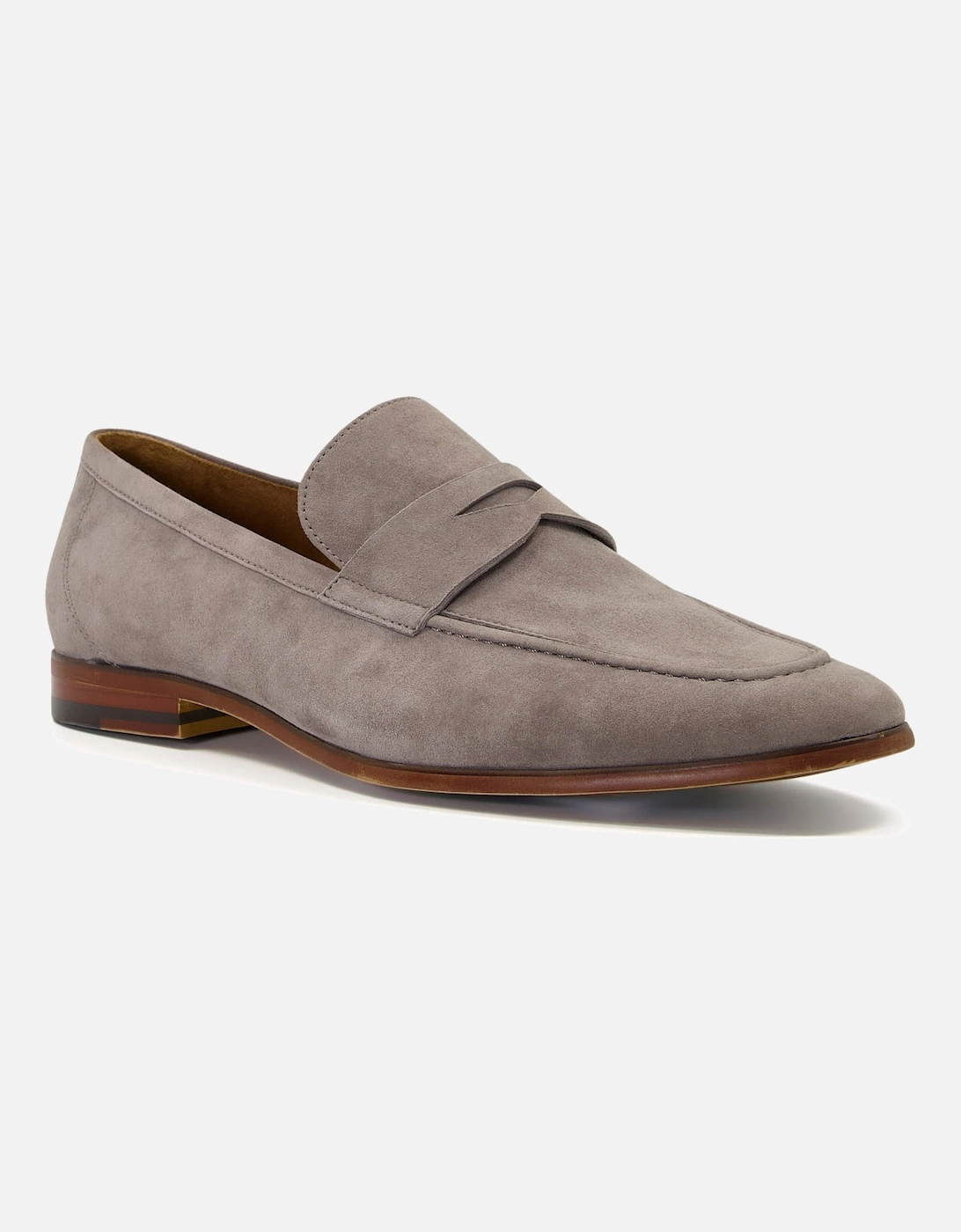 Mens Silas - Suede Saddle Loafers, 6 of 5