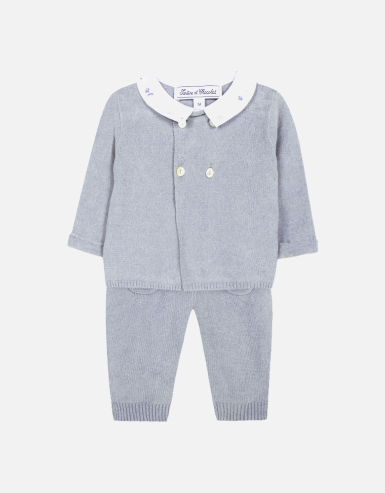 Baby Boys Grey/Green 2 Piece Outfit