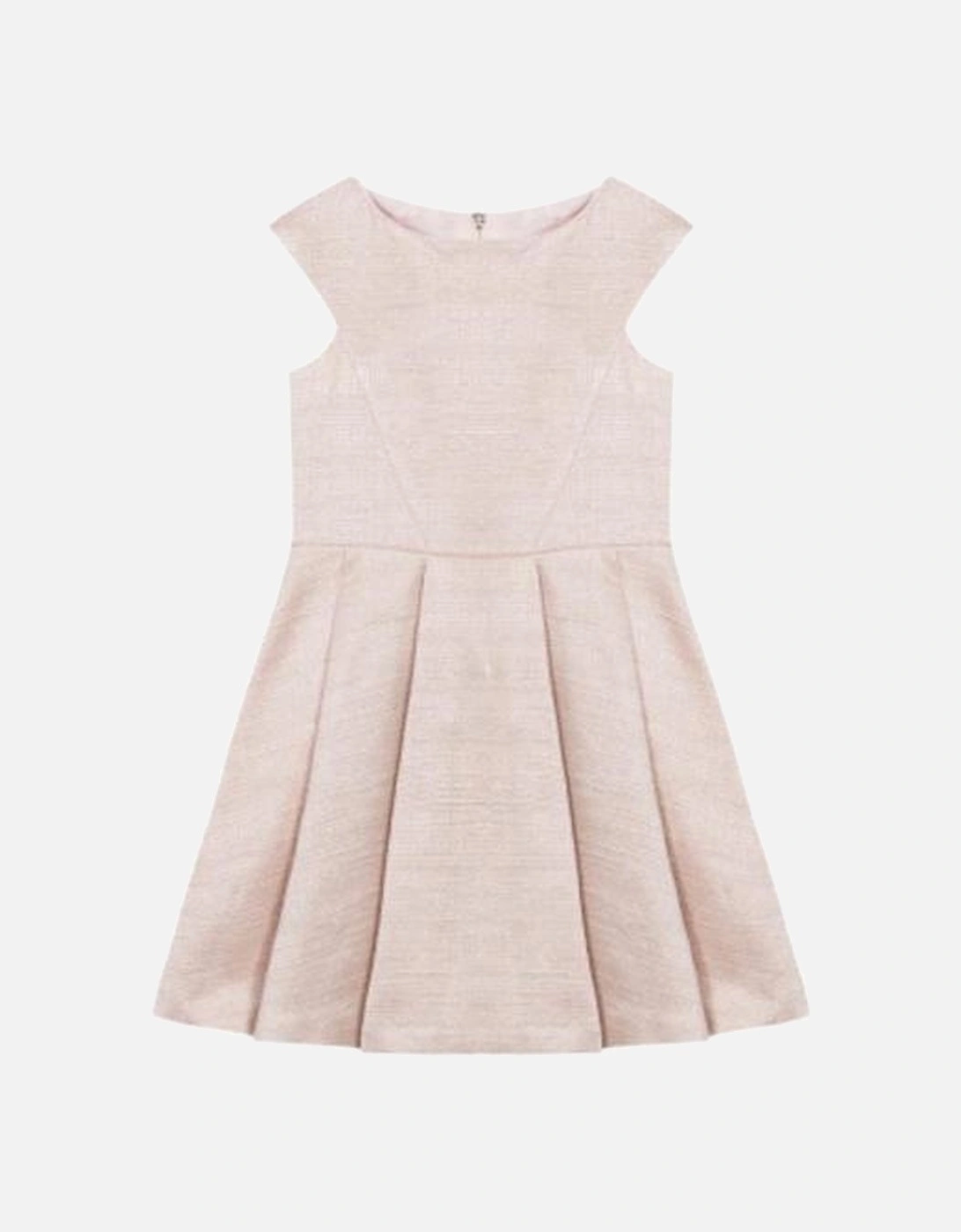 Girls Pink Bow Dress, 3 of 2