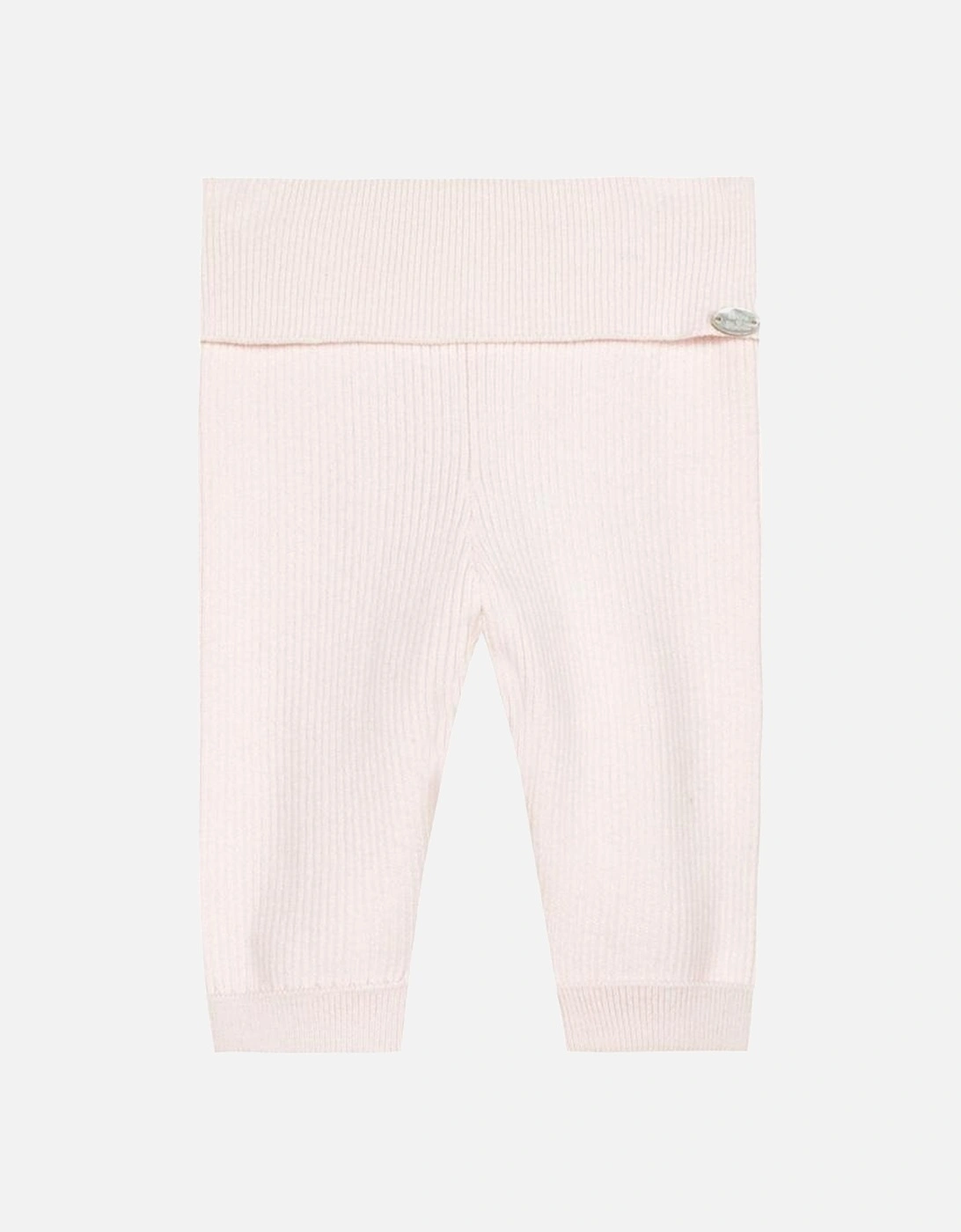 Baby Girls Pink Cashmere Trousers, 5 of 4